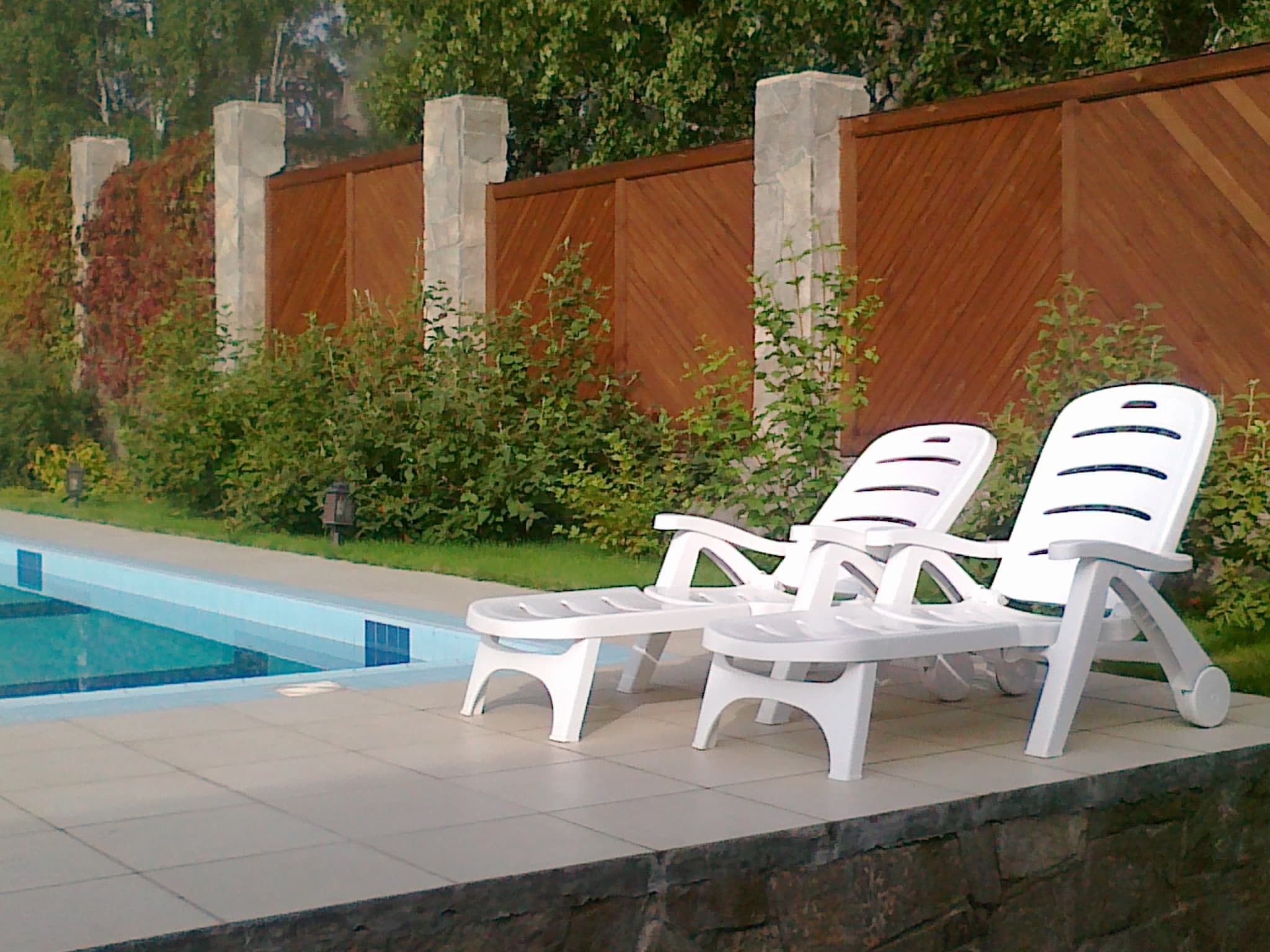 Общий вид участка в разное время года